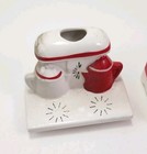 Vtg New Unused In Box Japan Ceramic Christmas Lego Stove Storage LEGO JAPAN 3549 — photo 3