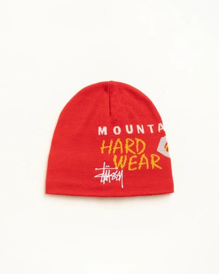 STÜSSY & MOUNTAIN HARDWEAR CAELUM DOME BEANIE RED