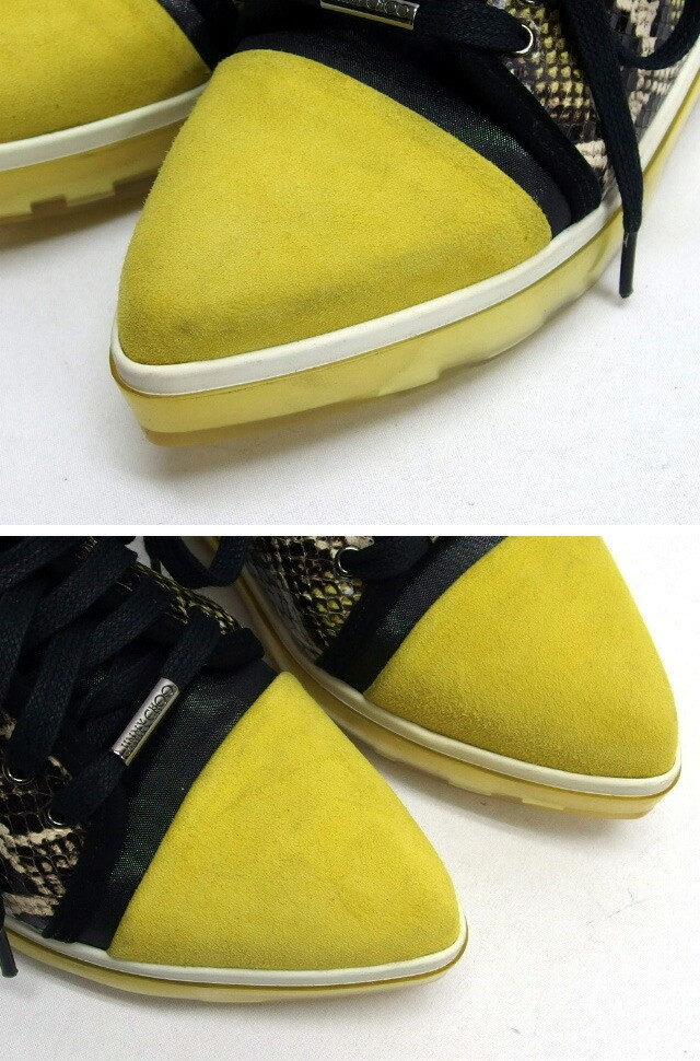JIMMY CHOO  Python Pattern High top Sneakers Lace… - image 7