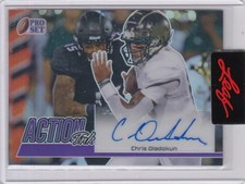 2023 Chris Oladokun Leaf Pro Set Action Ink PRE PRODUCTION PROOF 1/1 - KC Chiefs