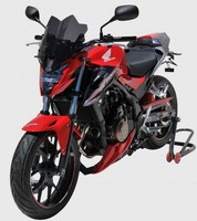 Honda 500 CB F-16/18-SCHUTZSCHEIBE Ermax Sport Schwarz KLAR-0301159