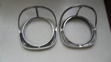 1957 Chevrolet 150 210 Bel Air Head Light Bezel Pair Guide Parts Only 02AA5 IL