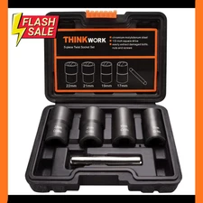 5-Piece Twist Socket 1/2 Inch Drive Lug Nut Removal Tool, Wheel Lock Removal Kit