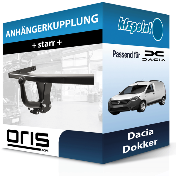 für Dacia Dokker 11.2012-12.2021 Oris AnhäNgerkupplung Starr Neu-image