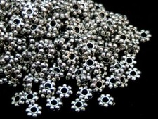 1000pcs Antiqued Silver 4mm/5mm Daisy Spacer Beads Bead Jewellery Findings