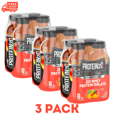 #ad 20g Whey Protein Infused Water Plus Electrolytes Orange Mango 16.9 fl oz 12 Pack $20.50