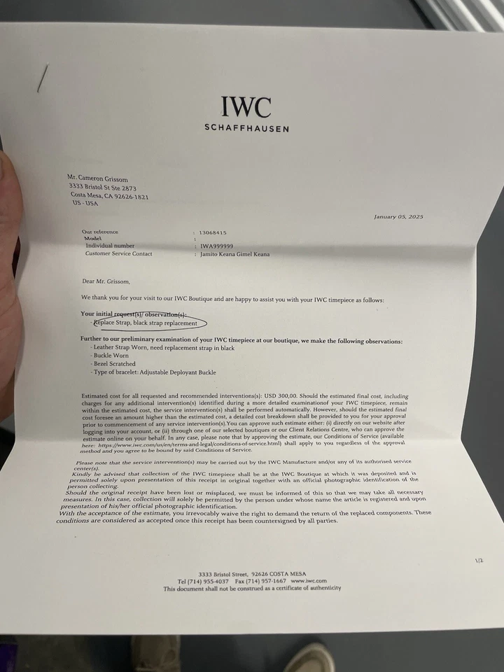 IWC x Porsche Design Ultra Sportivo 3330 (bisel dorado) **NUEVA BANDA** Foto 4 de 4