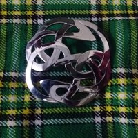 Scottish Brooch Lindisfarne Chrome Finish/ladies Women Lindisfarne Brooch Silver Scottish Brooch Lindisfarne Chrome Finish/ladies Women Lindisfarne Brooch Silver