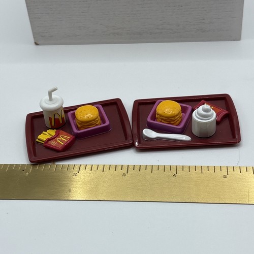 Vintage 2001 Mattel Barbie McDonald’s Fun Time Restaurant Essen Tablett Burger Pommes - Bild 6 von 8