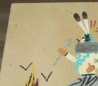 VINTAGE Native American Navajo Healing Indian Sand Painting Art Signed 12" x 12" — photo 2