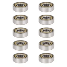 608ZZ (10Pcs) Ball Bearing Double Shielded Deep Groove Ball Bearings