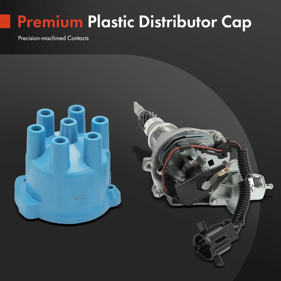Distribuidor de encendido con tapa y rotor para Jeep Grand Wagoneer Cherokee CJ7 AMC Foto 4 de 4