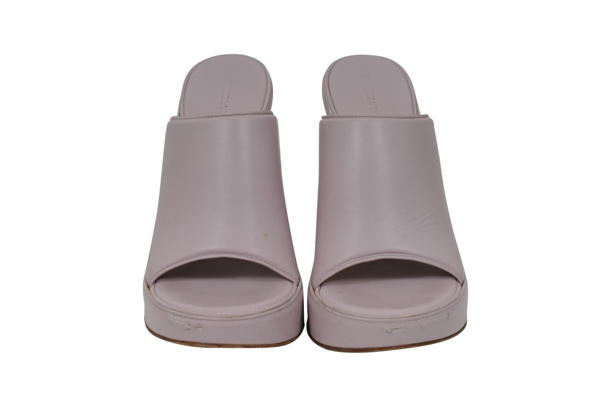 サンダル・ミュール BOTTEGA VENETA  Slippers and Clogs Women Fabric Violet BOTTEGA VENETA women shoes Mule sandal lilac purple rubber