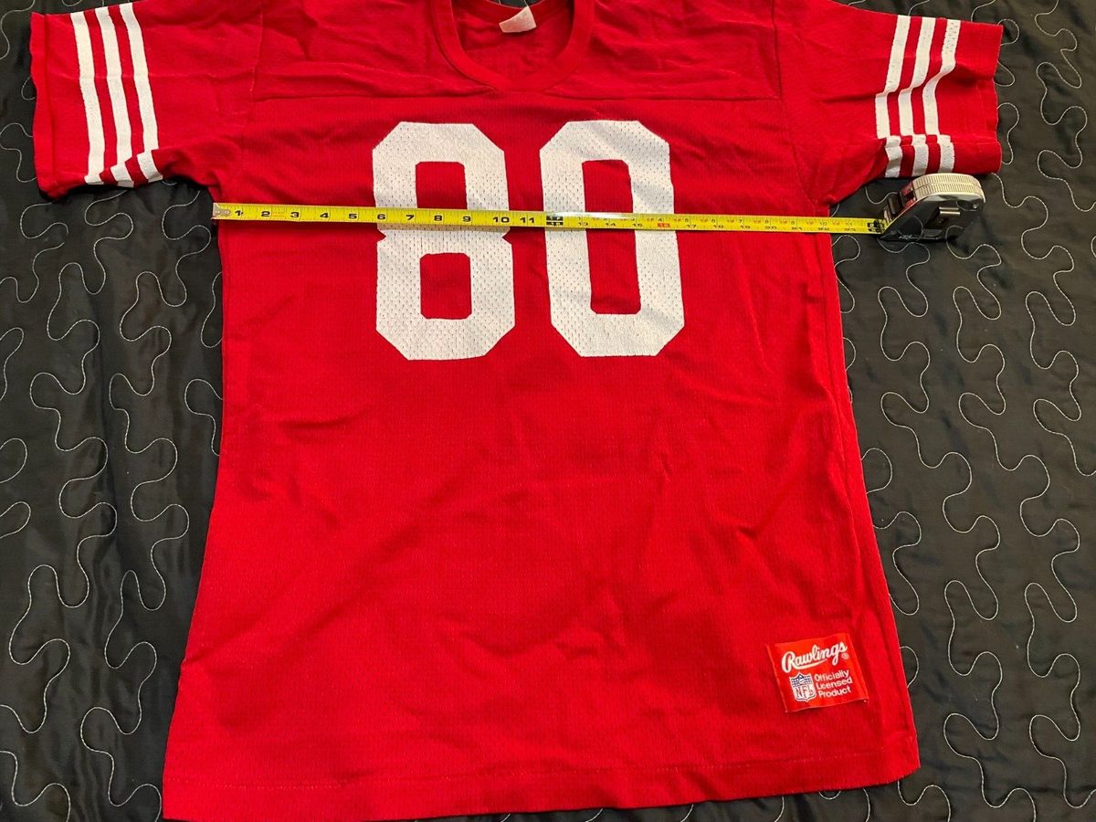 Maillot NFL Vintage Jerry Rice #80 - San Francisco 49ers - Taille XL - Années 80 - Rawlings