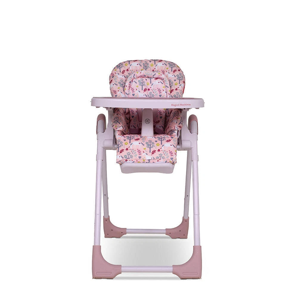 Cosatto Noodle Highchair From Birth, Recline, Compact Fold Unicorn Garden