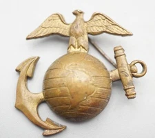 Pre-WWII USMC Marine EGA Eagle Globe Anchor Home Front Sweetheart Pin