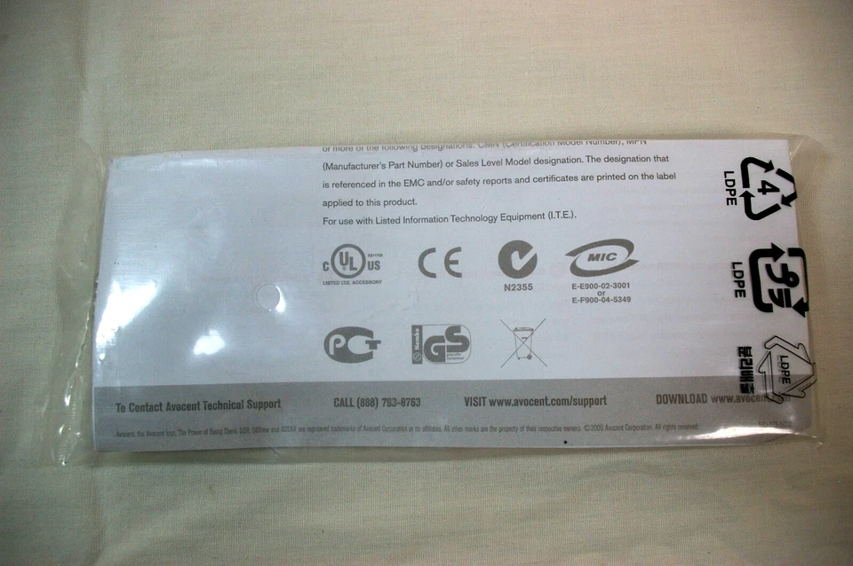 Avocent DSRIQ-USB USB+VGA KVM adapter dongle for IP KVM NOS Sealed 1005-003 - Image 2 of 2
