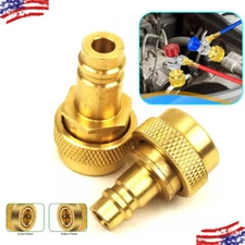 R134A to R1234YF Conversion Kit Adapter Adjustable High Low Side Connection 2Pcs