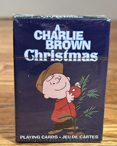 A CHARLIE BROWN Christmas Holiday Playing Cards Sealed New