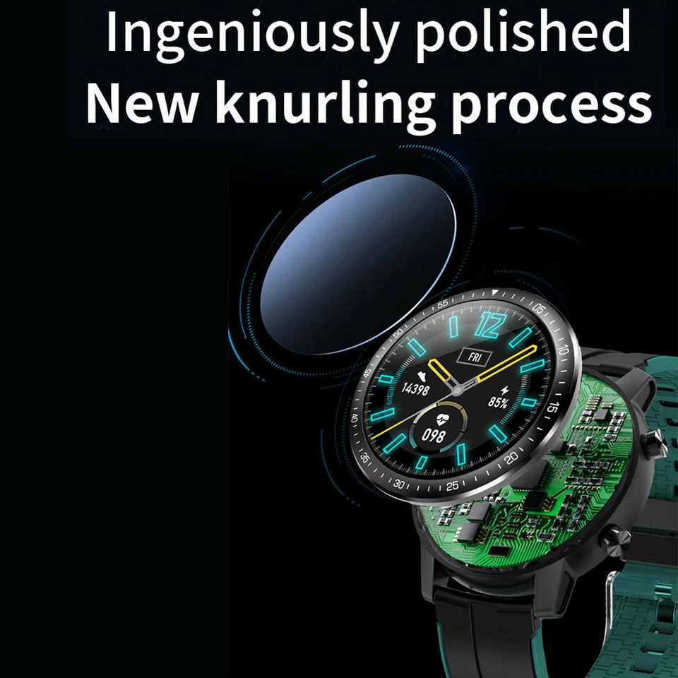 Men Smartwatch  Touch Screen Fitness Tracker Smart Watch Boys Sport Bracelet - Image 2 of 4