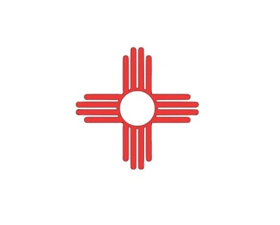 New Mexico Zia Symbol Vinyl Die Cut Decal Sticker - State Flag Sun