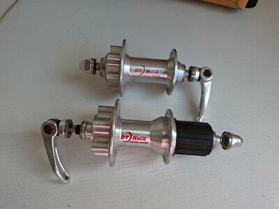 RARE Retro  MTB DT Hugi Swiss Made 9 speed  32h 6 Bolt Disc brake Hub set 135mm