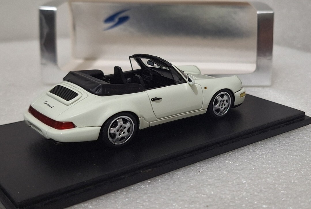 ミニカー Porsche 964 Carrera 2 Cabriolet 1/43 WOW Porsche 964 Carrera 2 Cabriolet 1971 White 1:43 Spark
