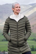 Mountain Warehouse Khaki Florence Womens Long Padded Size Uk 14 Brand New