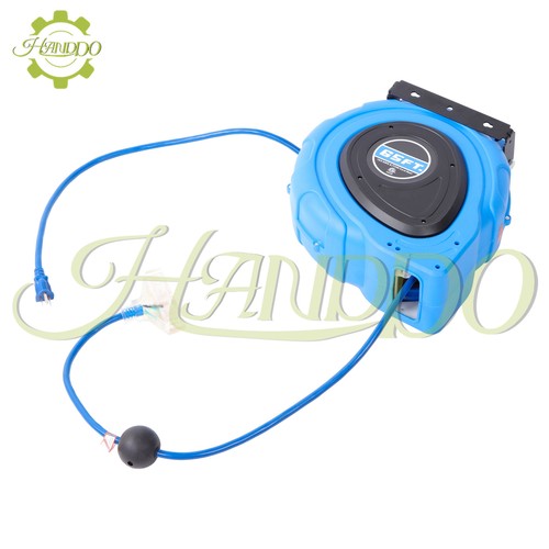 New 65FT Retractable Extension Cord Reel, 12AWG/3C SJTOW Heavy Duty Power Cord - Picture 8 of 12
