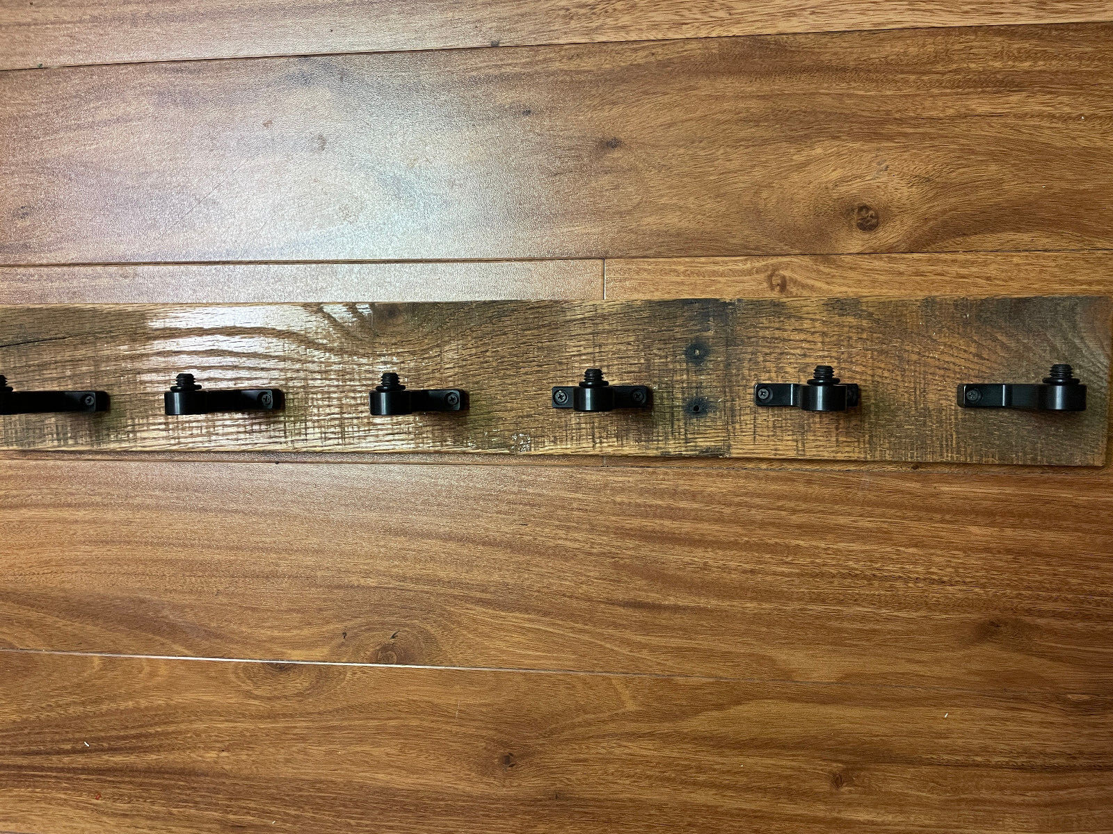 Single beer tap handle display, wall mount hanger, low profile, sturdy metal