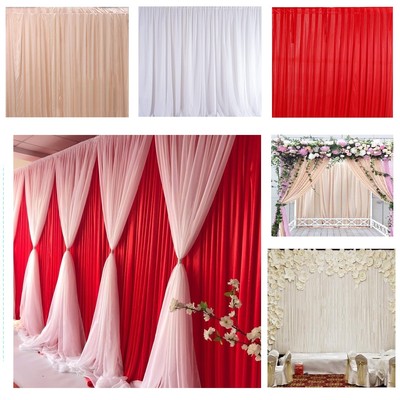 Backdrop Curtains Wedding Stage Photography Party Background