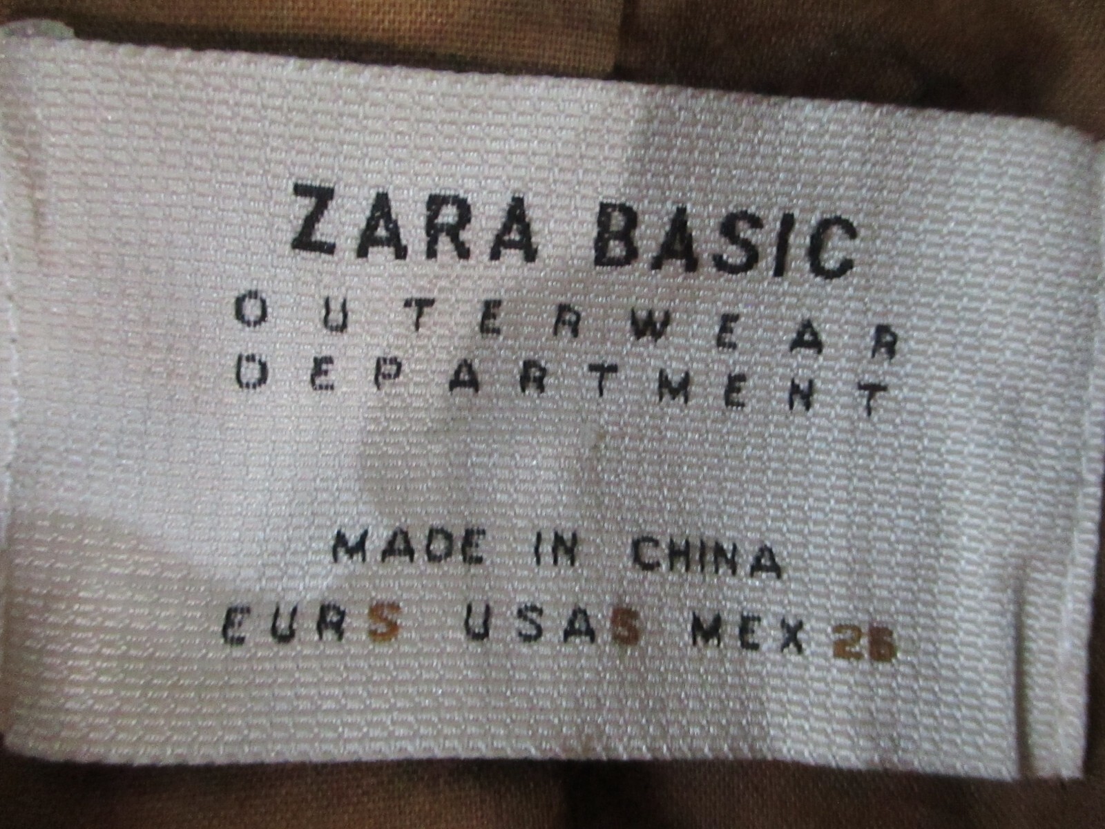 Zara Basic Womens Leather Jacket Small Brown Butt… - image 6