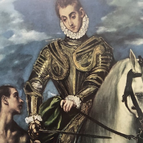 Saint Martin And The Beggar By El Greco Wall Art Print Framed Picture Poster - Picture 3 of 24