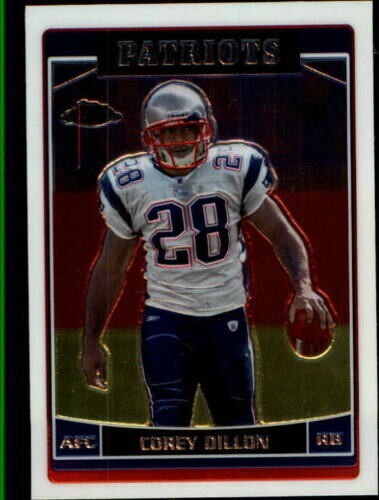 2006 Topps Chrome Football Card #50 Corey Dillon New England Patriots - Picture 1 of 2