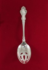 Spanish Baroque-Reed & Barton Sterling Silver 8 1/2" Pierced Serving Spoon