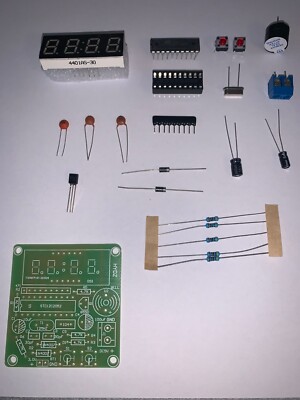 Digital Clock DIY Self Build Kit No Case - Soldering Learning Teaching Project