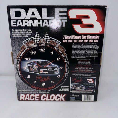 Vintage Dale Earnhardt 3 Wall Clock with Racing Sounds - Picture 15 of 18