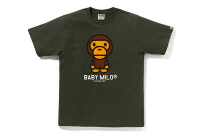 A Bathing Ape Men's T-Shirt 2024 FW Model BABY MILO Motif