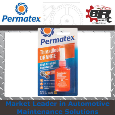 Permatex - Hochfest Abnehmbare Schraubensicherung - Orange - 10ml #25210