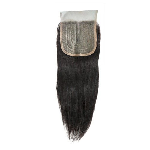 Brazilian Afro Kinky Straight Human Hair T 4x4Lace Closure #1B Black Deep Curly - Picture 23 of 34