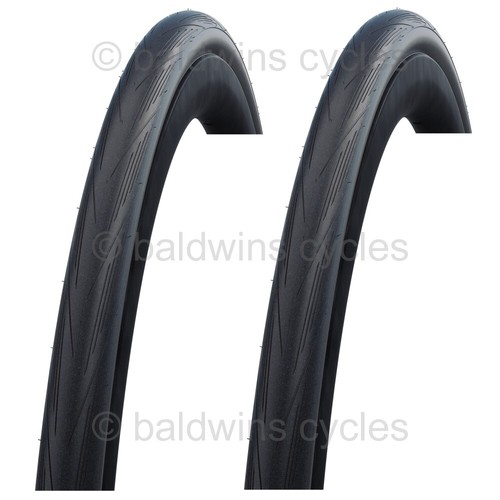 PAIR Schwalbe LUGANO 700 x 23c BLACK Slick Road Racing Bike TYRES - Picture 3 of 6