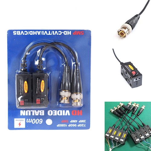 2 pezzi CCTV Video passivo Balun 1080P AHD/CVI/TVI/CVBS Network to BNC Transm-dx - Photo 12/12