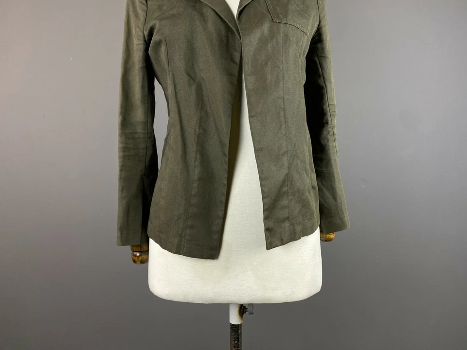 Chaqueta Blazer Mujer YOHJI YAMAMOTO Y's Caqui Diseñador Manga Larga Talla 1 Foto 3 de 4