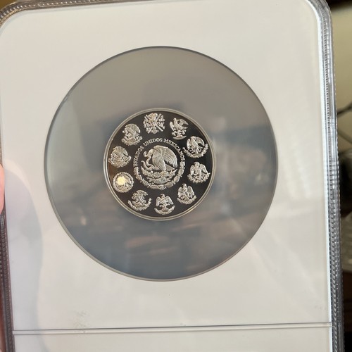 ๐ฒ๐ฝ 2002 Libertad Proof Mexico 2 ONZA Oz .999 Silver NGC PF 69 Only 1 Finer! - Picture 4 of 4