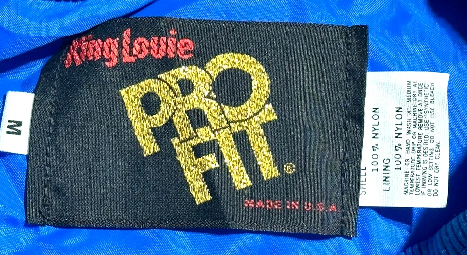 1980's King Louie Pro Fit Fel-Pro Performance Gaskets VTG Blue Nylon Jacket-NEW - Image 4 of 4