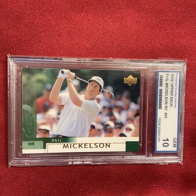 2002 Upper Deck Phil Mickelson Rookie RC GEM MINT 10