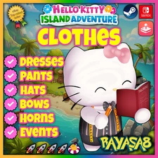 Hello Kitty Island Adventure Clothes 👗Any Item Nintendo | Apple Arcade | Steam