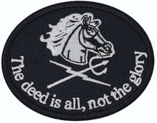 NSWDG BLACK SQUADRON SEAL TEAM 6 DEVGRU PATCH HOOK FASTENER BACKING 3" x 3"
