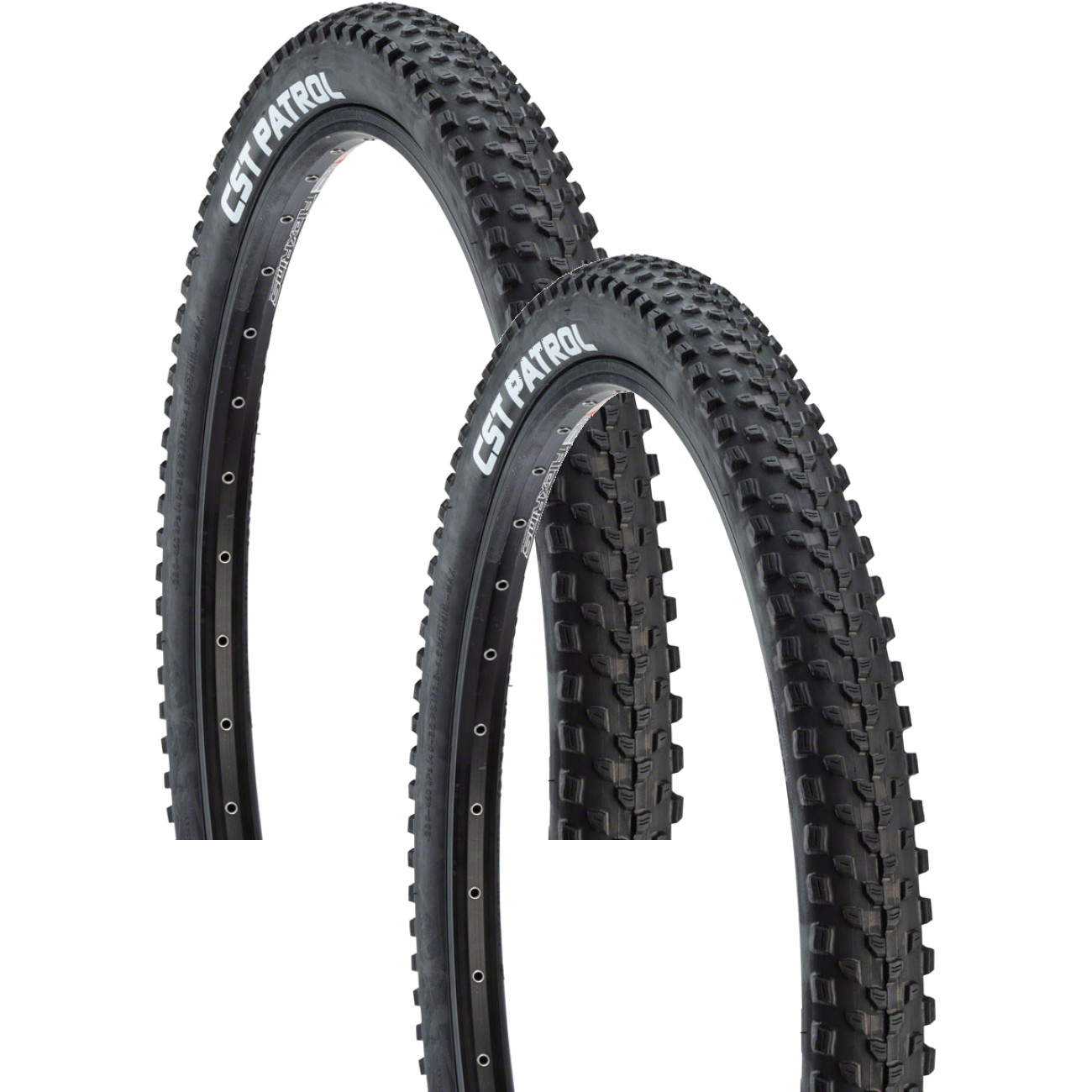 Pack of 2 CST Patrol Tire 26 x 21 Clincher Wire Black 27tpi Mountain Bike 9690₽