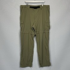 Boy Scouts Of America Pants Men XXL Green Switchback Convertible Cargo Uniform